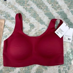 NWT Knix Adjustable Pullover Bra Red Velvet size M++ fits 34F, 34G, 34H